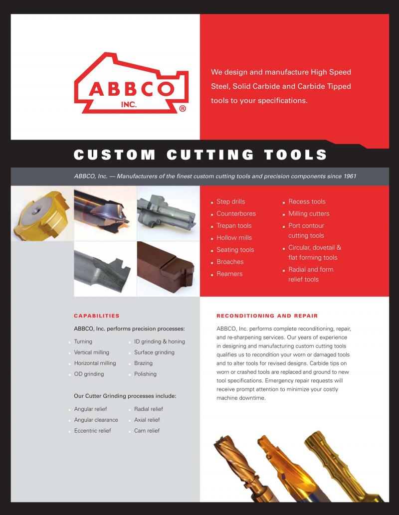 ABBCO Custom Cutting Tool Brochure